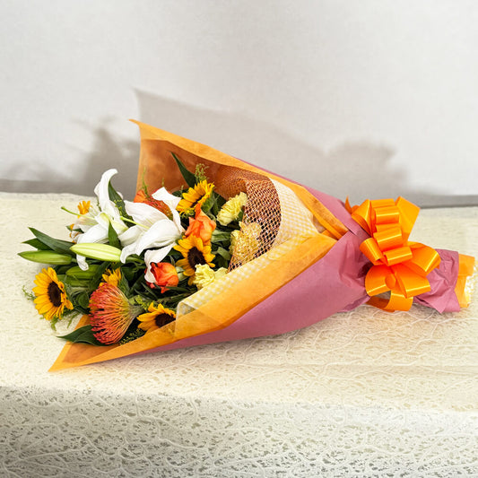 ひまわりの花束