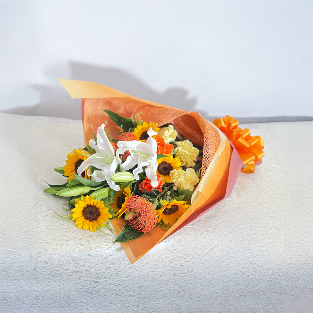 ひまわりの花束