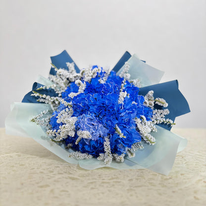 ブルー系の花束