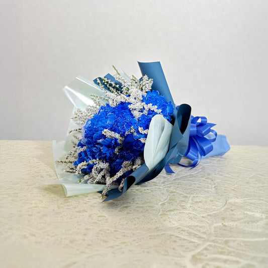 ブルー系の花束