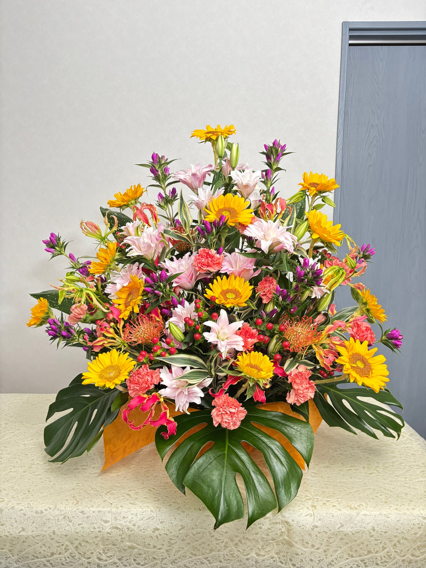 黄色系アレンジメント