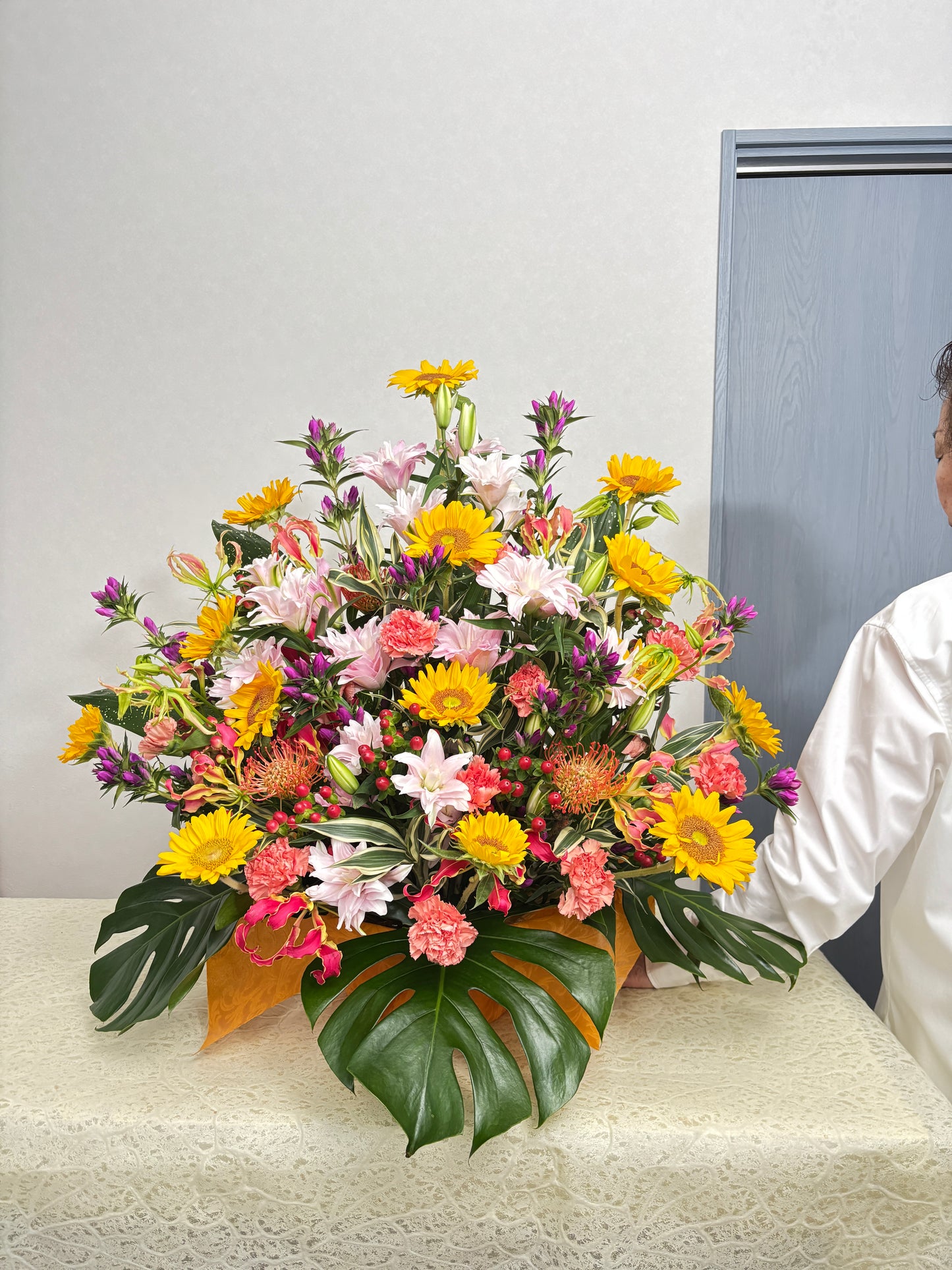 黄色系アレンジメント