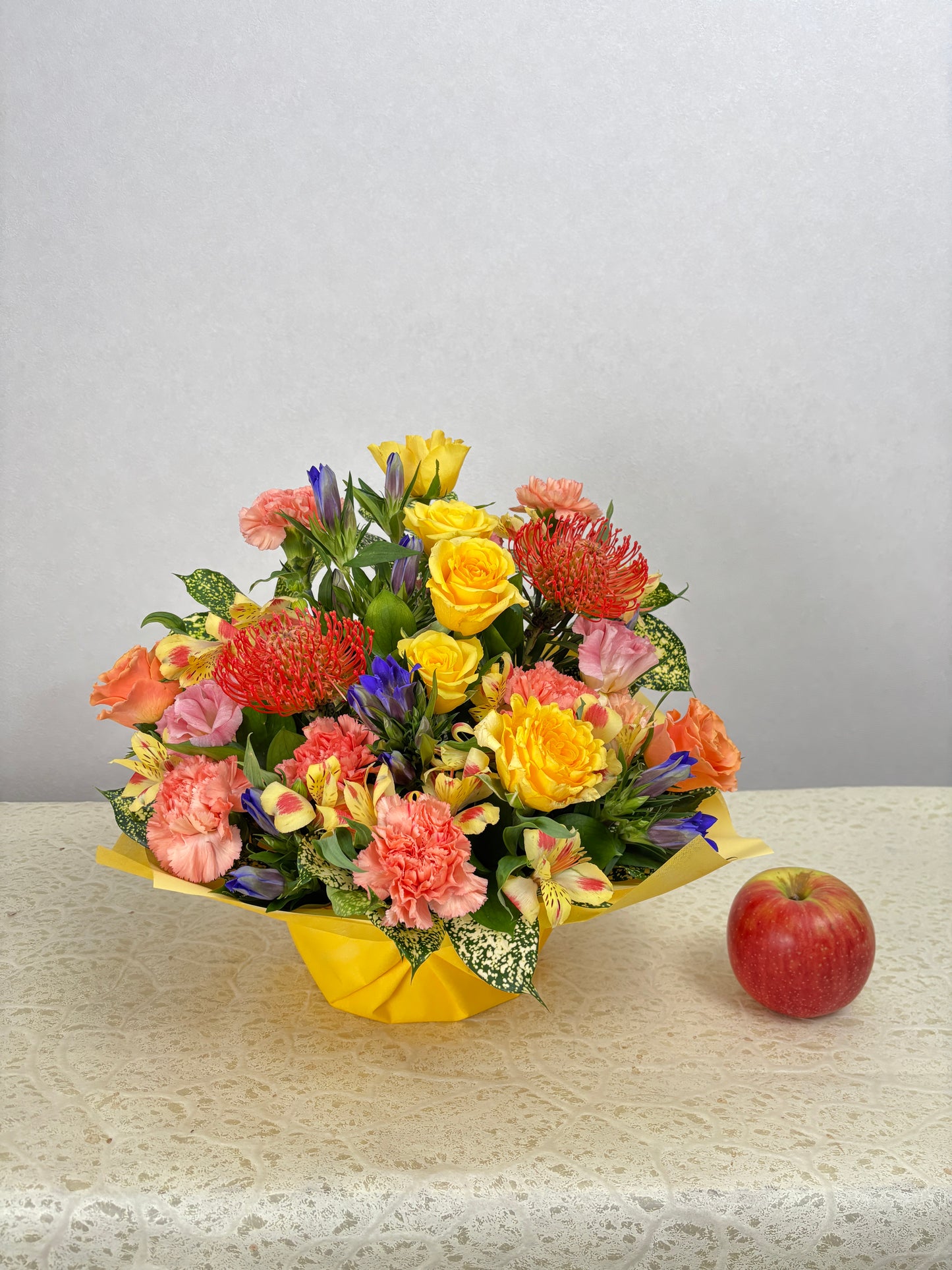 黄色オレンジ系アレンジメント