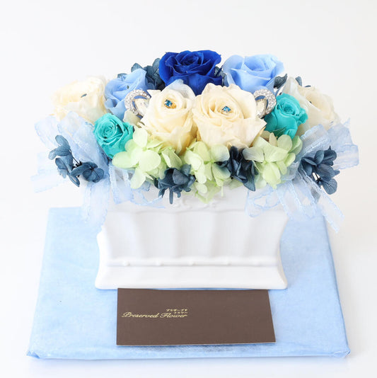 ブルー系 プリザーブドフラワー