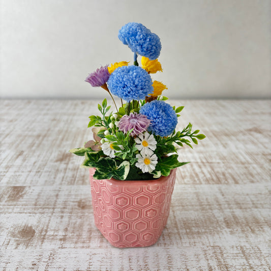 ブルー系 プリザーブドフラワー（お供え用）