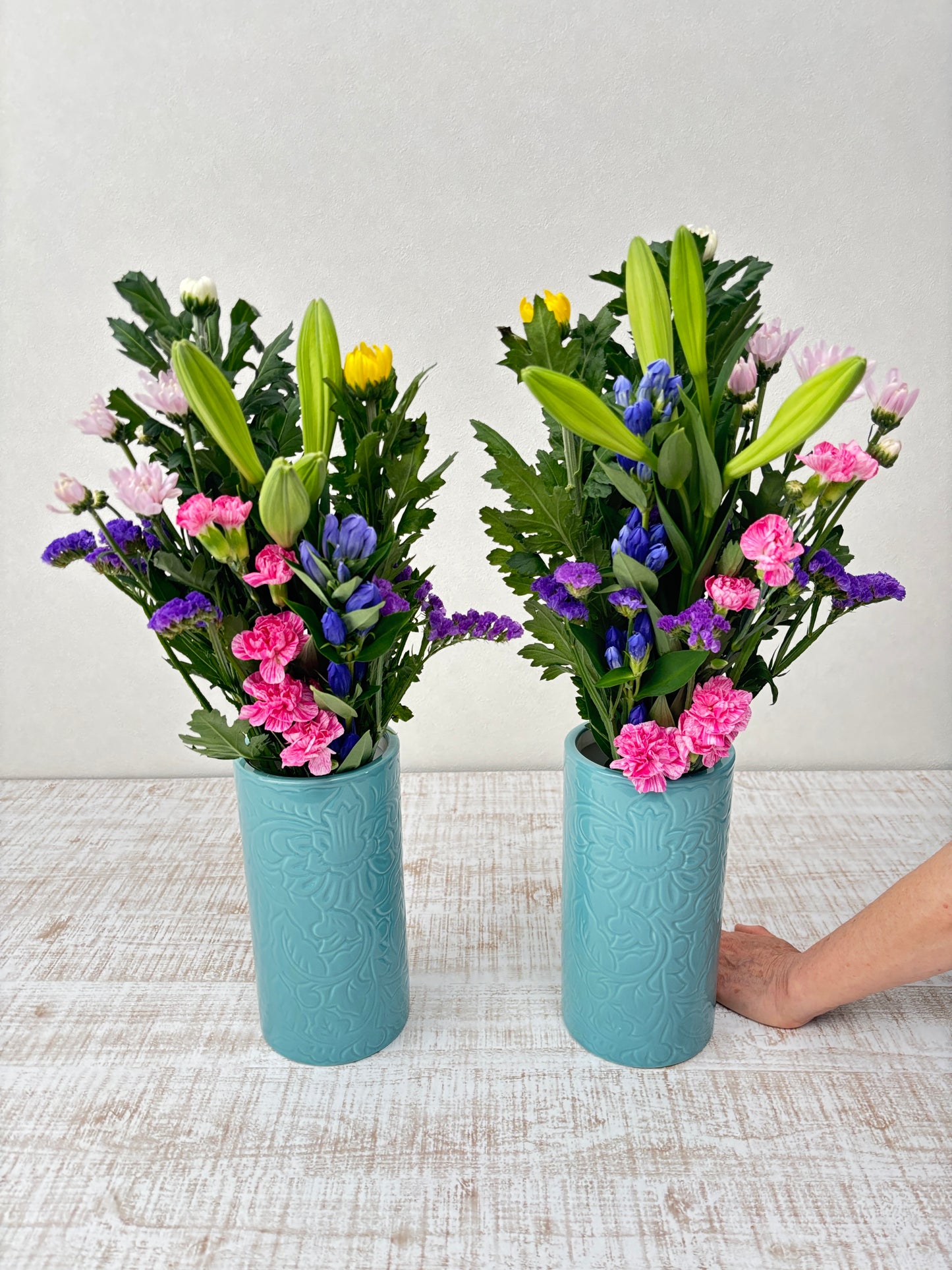 お供え花１対（花瓶用） お墓参り用に