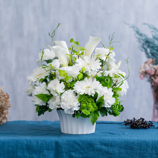 白グリーン系 アレンジメント