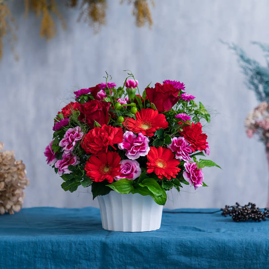 赤系 アレンジメント