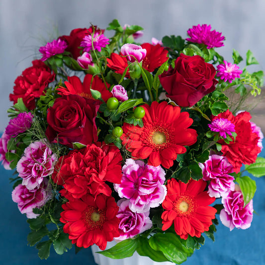 赤系 アレンジメント