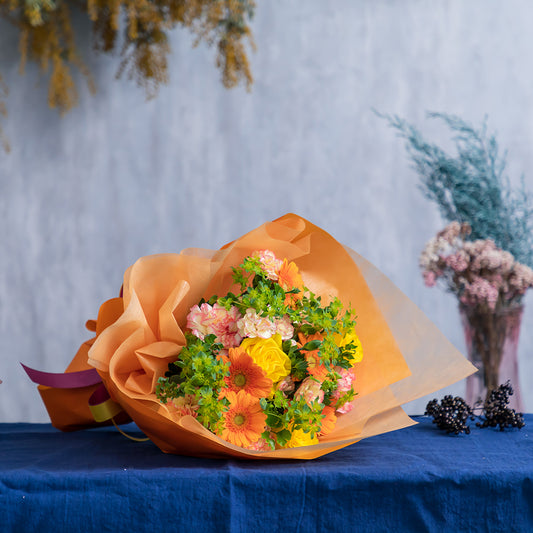 黄色オレンジ系 花束