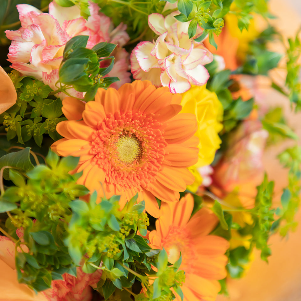 黄色オレンジ系 花束