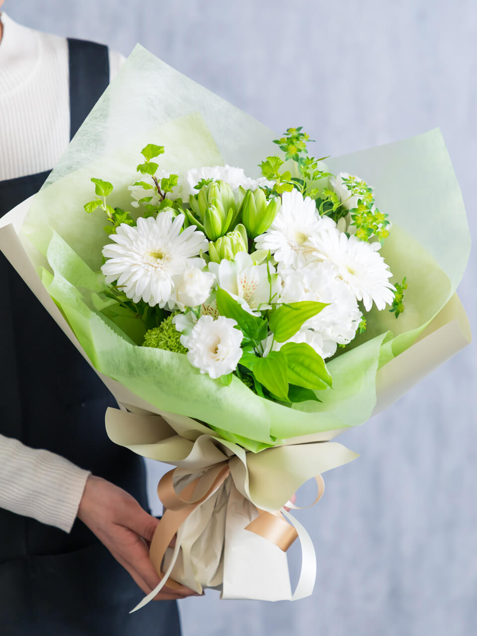 白グリーン系 花束